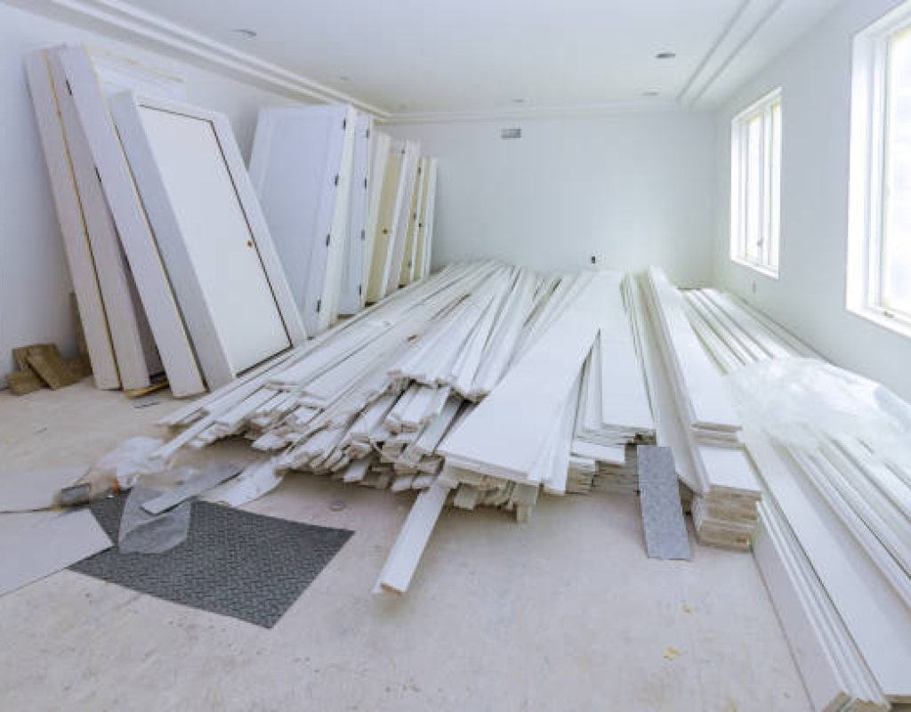 Door replacement in Fitchburg, WI with durable modern entry door installation