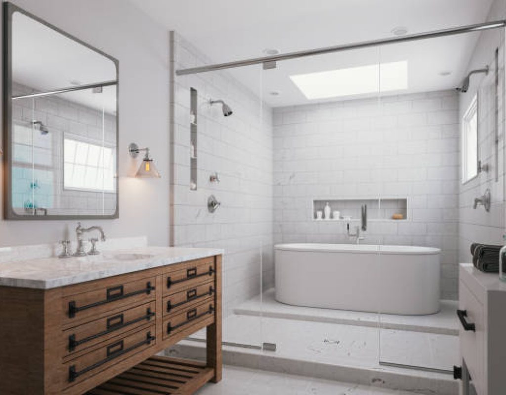 Updated residential bathroom through Bathroom Remodeling in Monona, WI