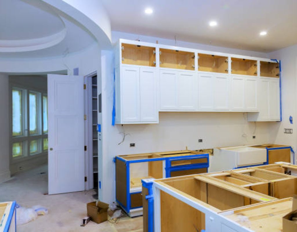 Luxury kitchen renovation in Middleton, WI featuring open concept layout and lighting